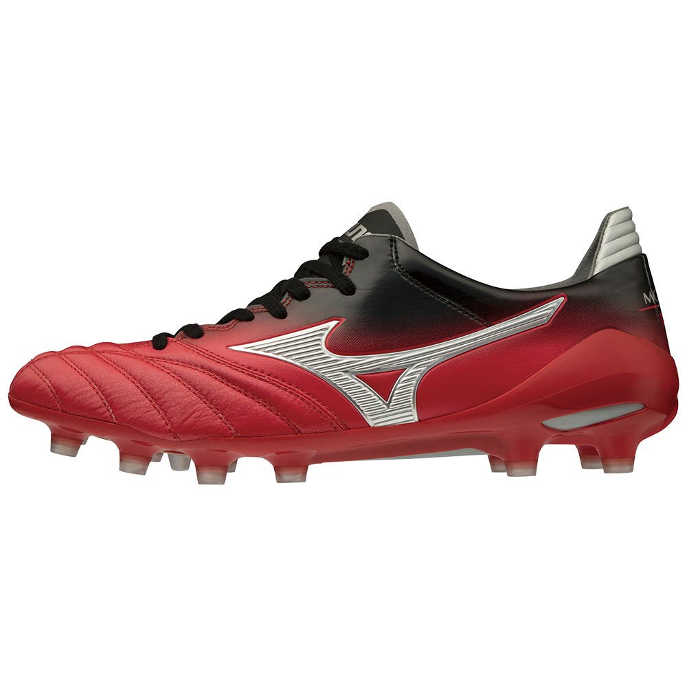 Mizuno Women's Football Boots Red/Silver/Black MORELIA NEO II JAPAN Shoes - P1GA195162